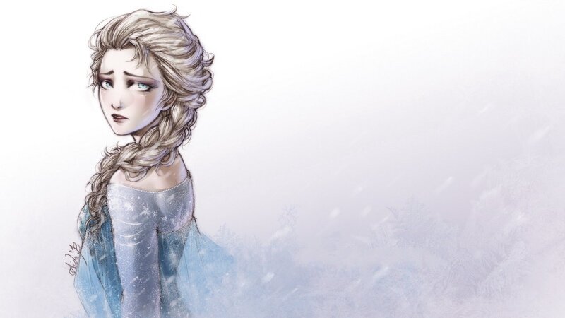 Elsa in Winter Scene