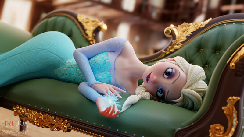 Elsa Lying on a Chaise