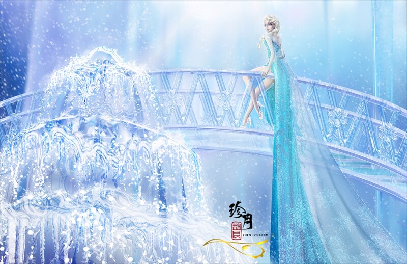 Elsa on Ice Bridge