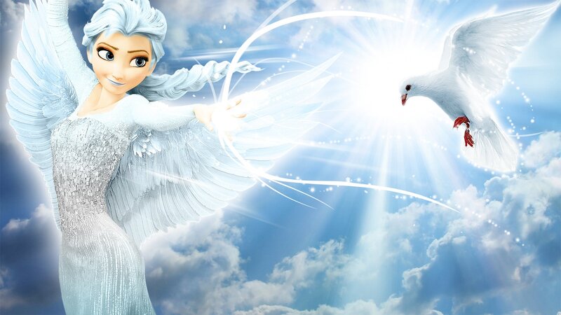 Elsa with Angel Wings