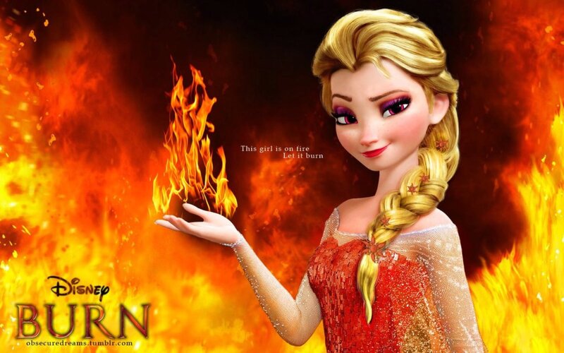 Elsa with Fire