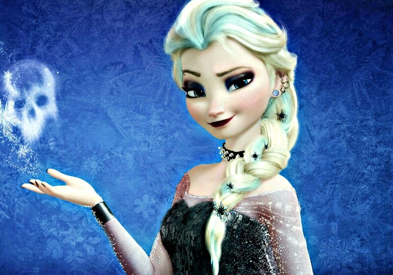 Elsa with Ice Skull
