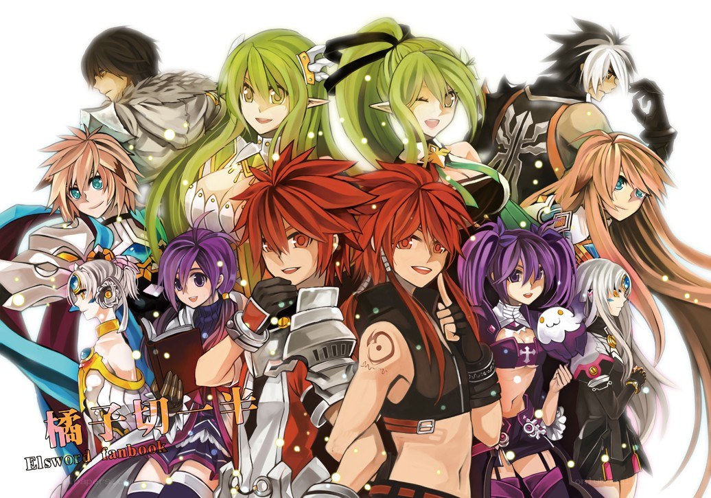 Elsword character group portrait