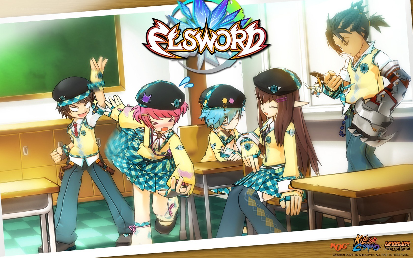 Elsword classroom scene