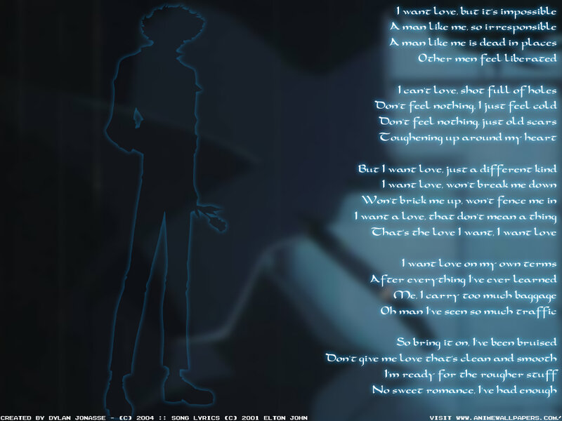 Elton John lyrics wallpaper