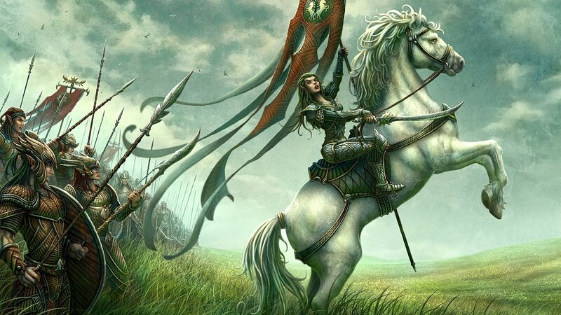 Elven cavalry charge