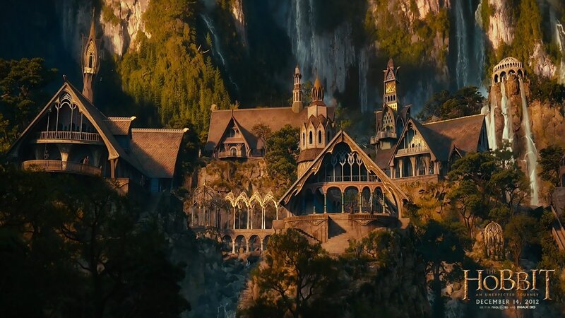 Elven City in Mountains