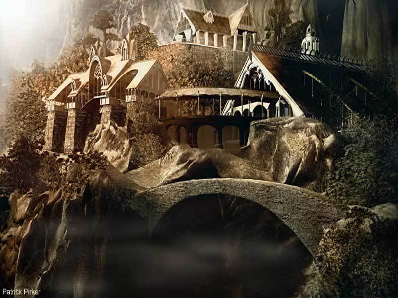 Elven city in the mountains