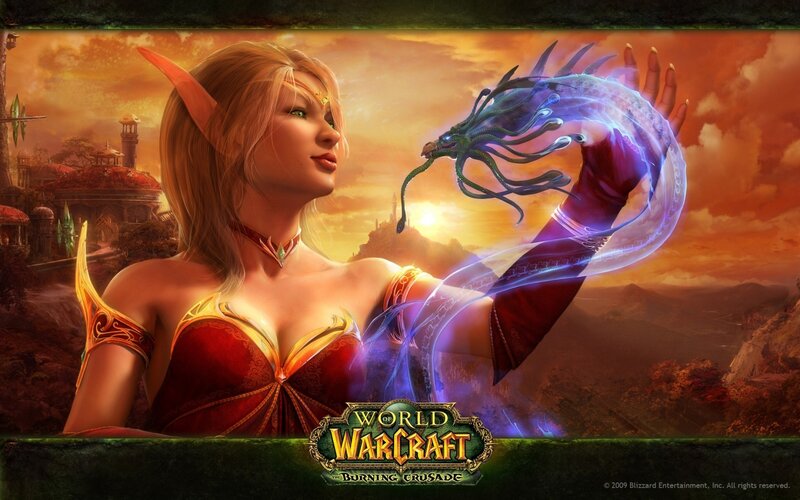 Elven Mage with Dragon
