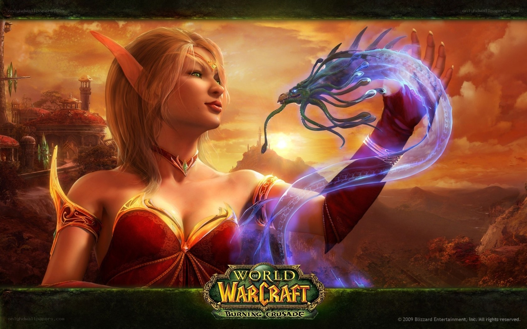 Elven Mage with Dragon