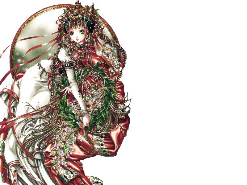 elven queen in ornate attire