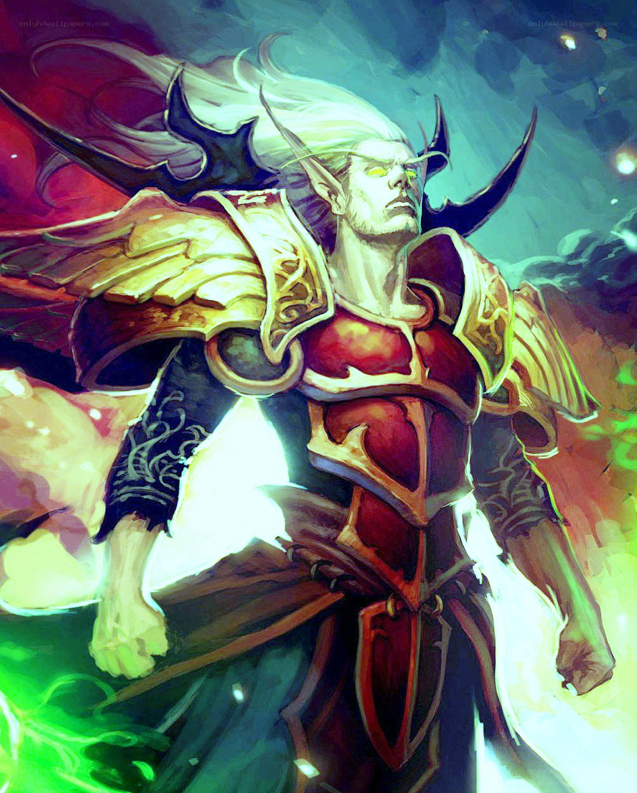 Elven warrior in armor