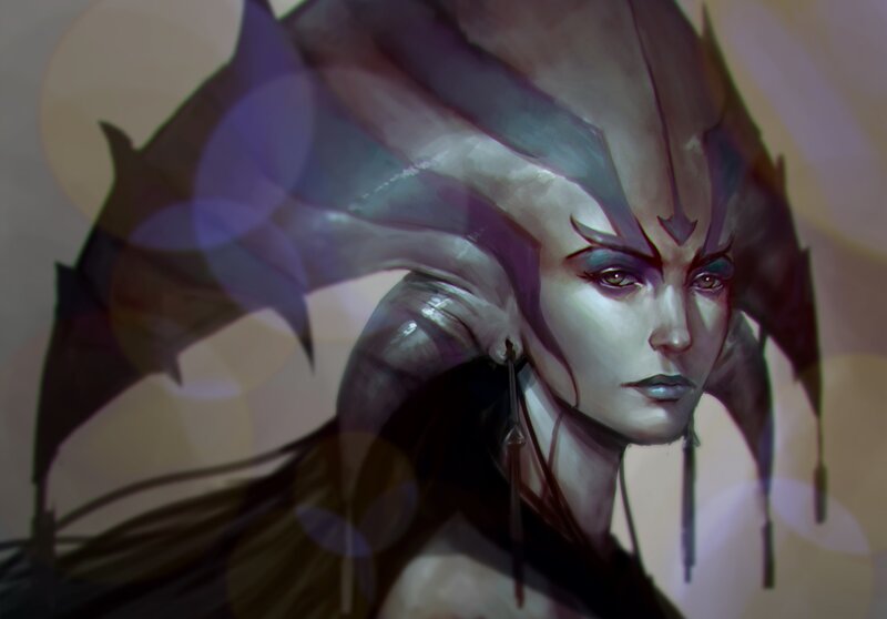 elven warrior portrait
