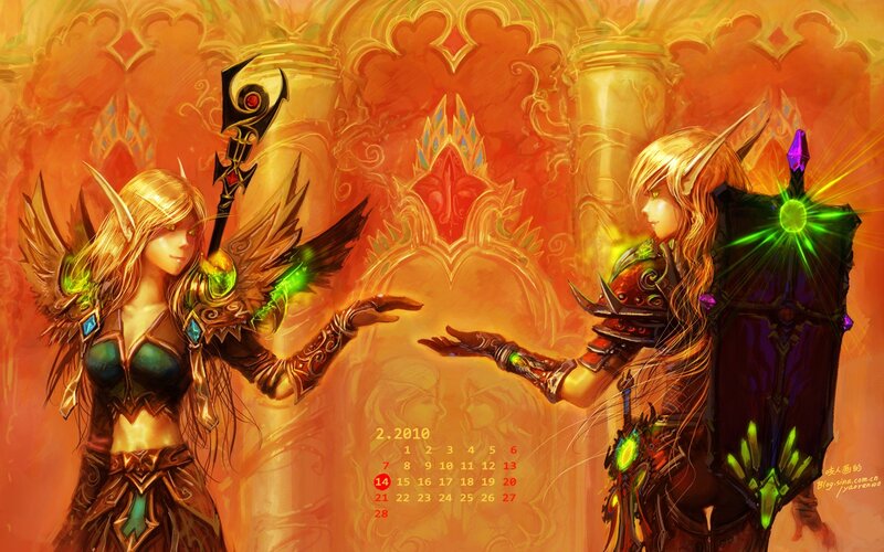 Elven warriors in a fantasy setting