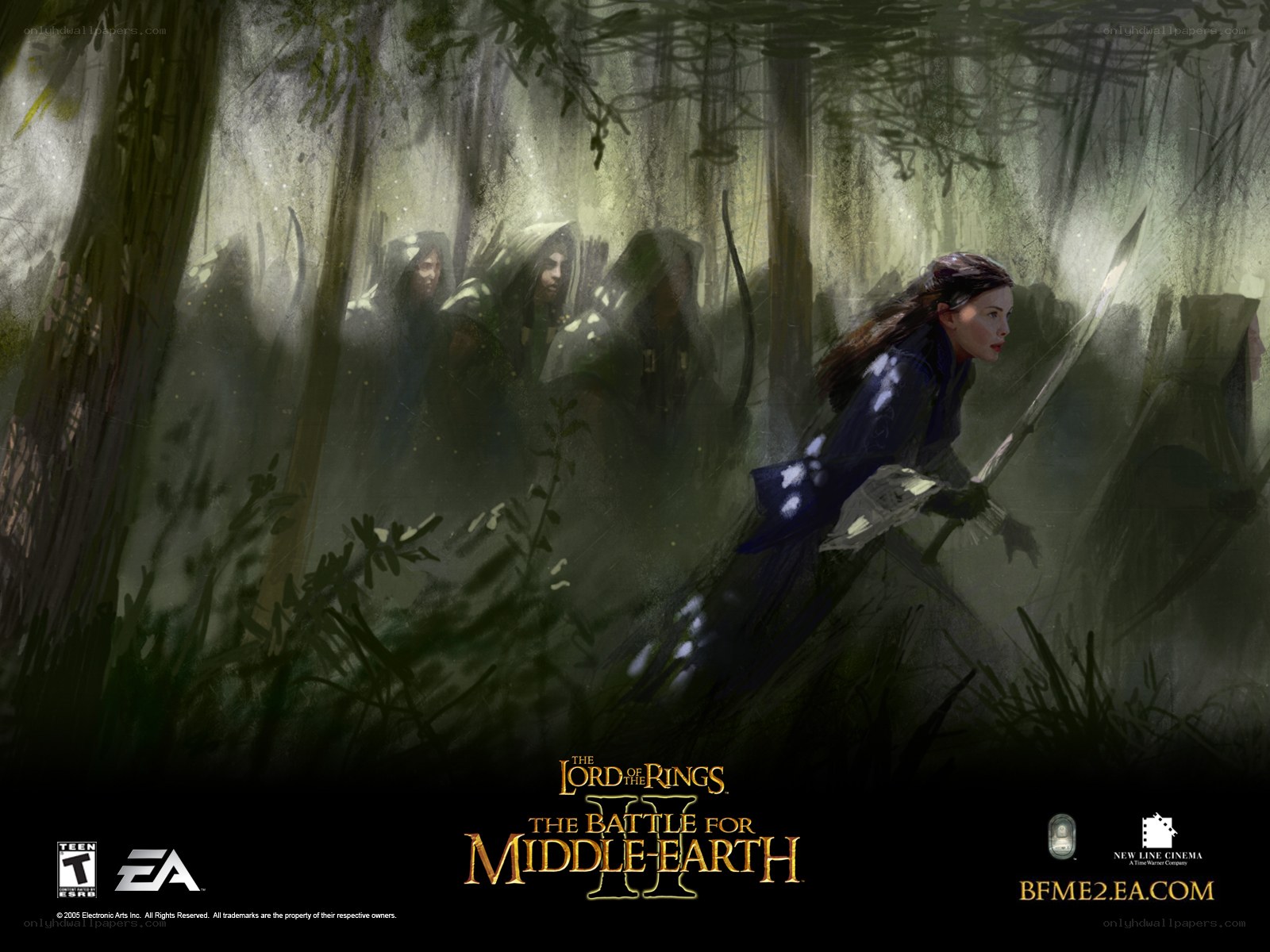 Elven warriors in a forest