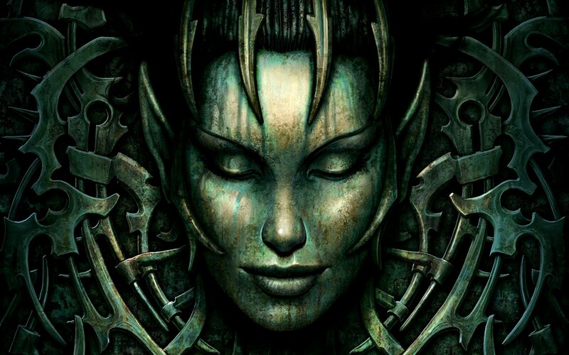 Elven Woman with Metal Horns