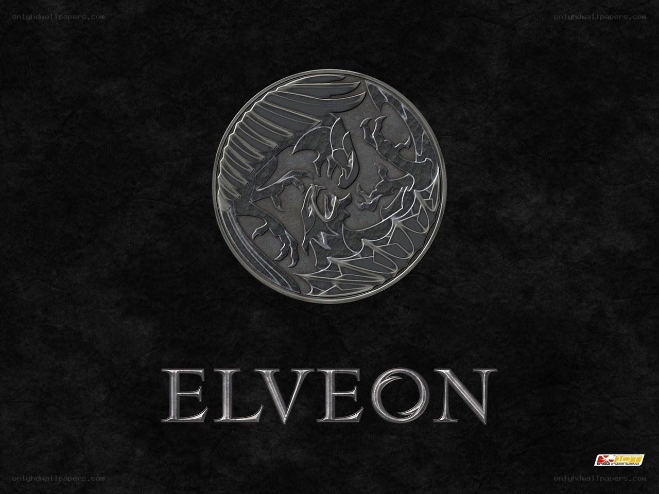 Elveon logo on dark background