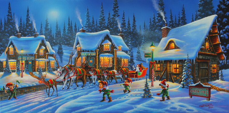 Elves at North Pole