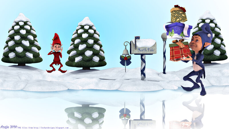 Elves Carrying Gifts