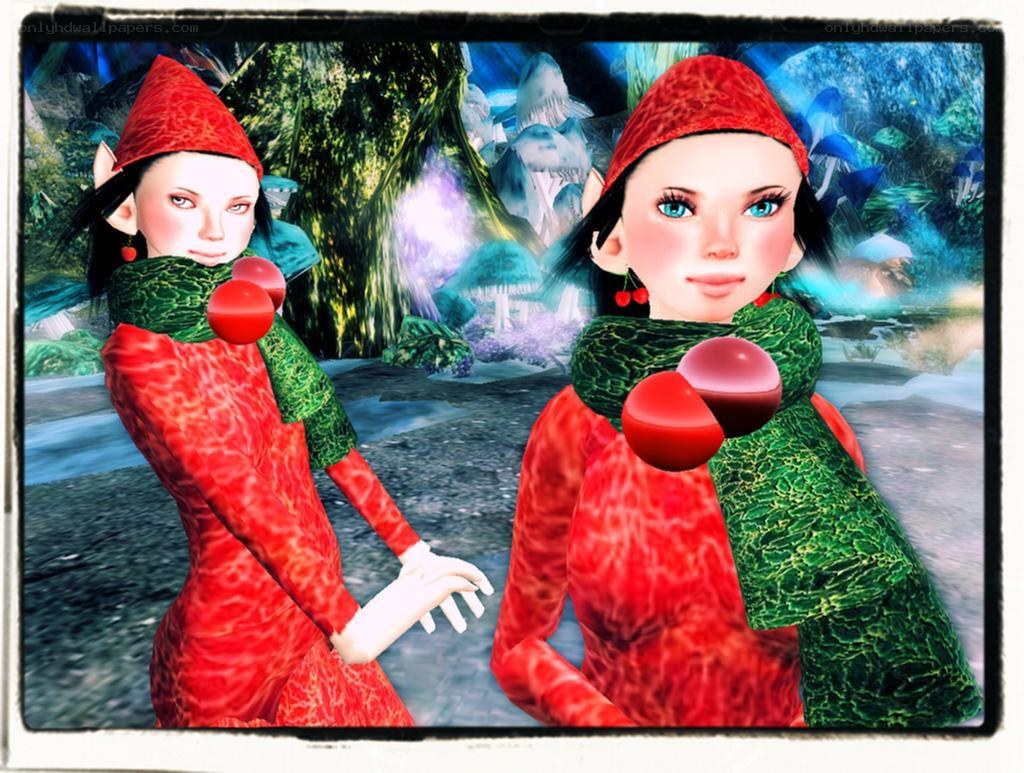 elves in a fantasy forest