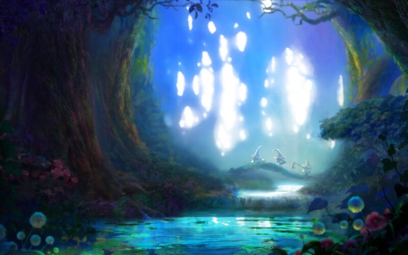 Elves in a Forest — Blue