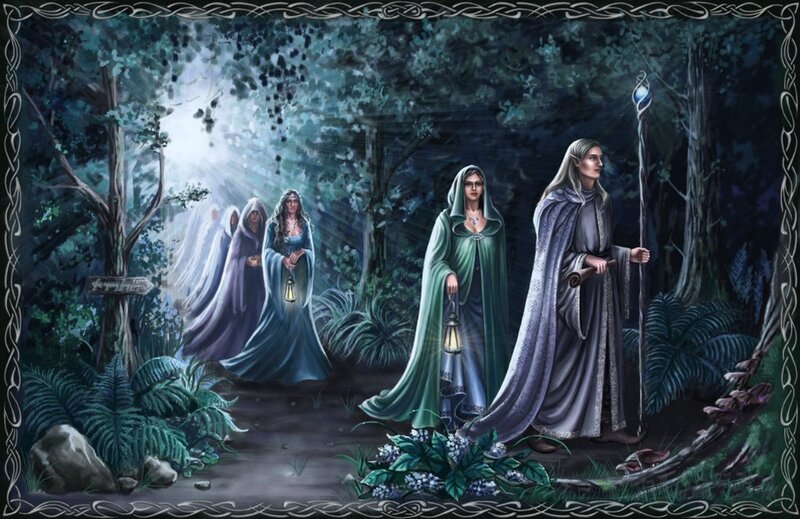 Elves in a Forest — Green