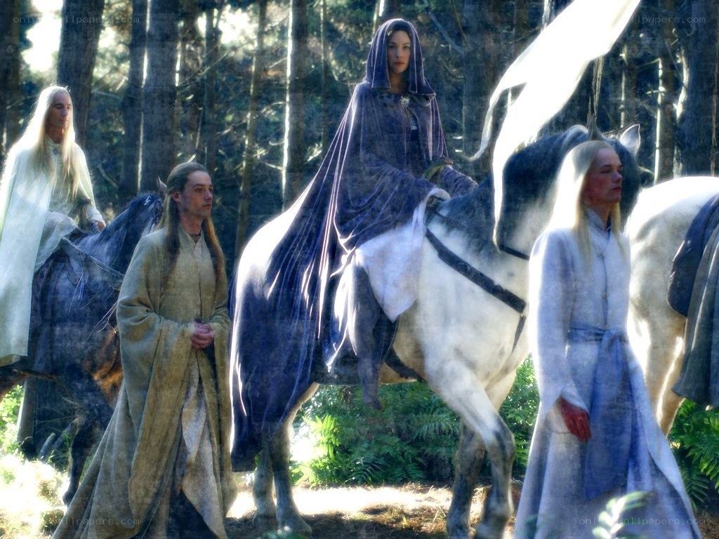 elves in a forest scene