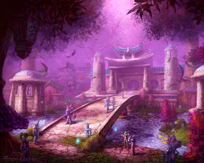 Elves on a Bridge — Purple