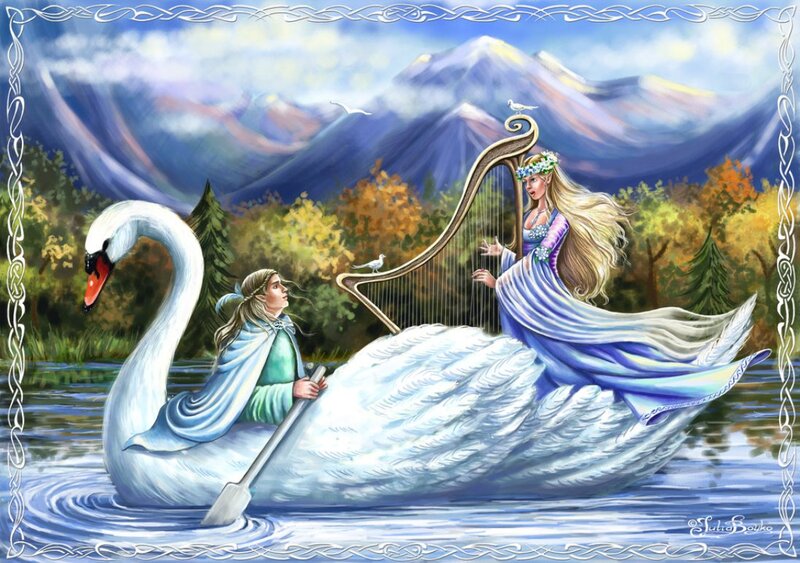 Elves on Swan Boat