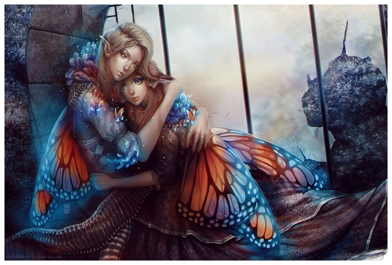 elves with butterfly wings