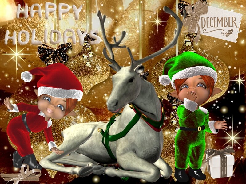 Elves with Reindeer