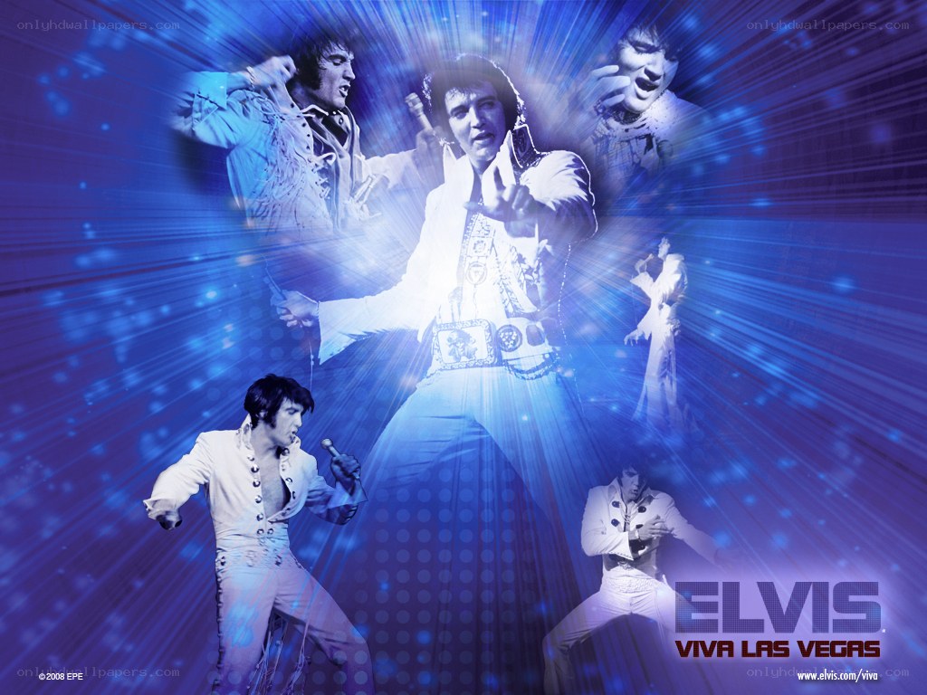 Elvis in Las Vegas collage