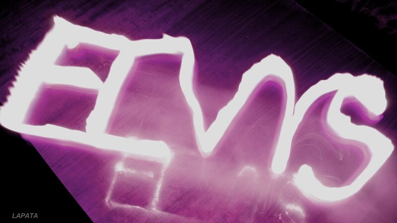 Elvis neon sign