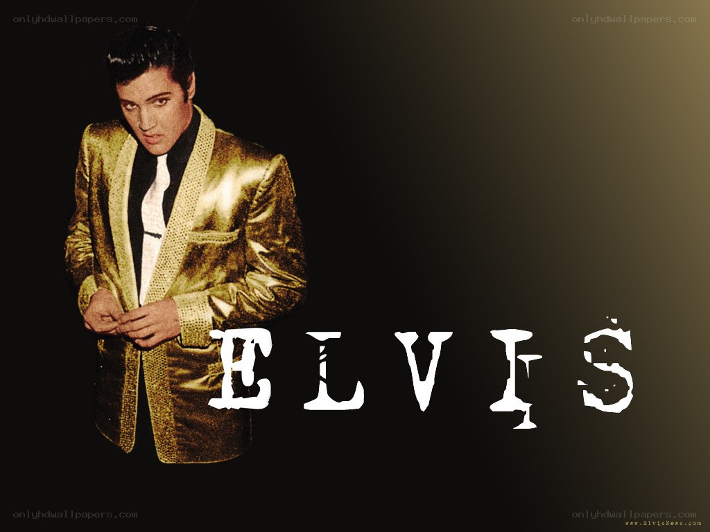 Elvis Presley in gold jacket