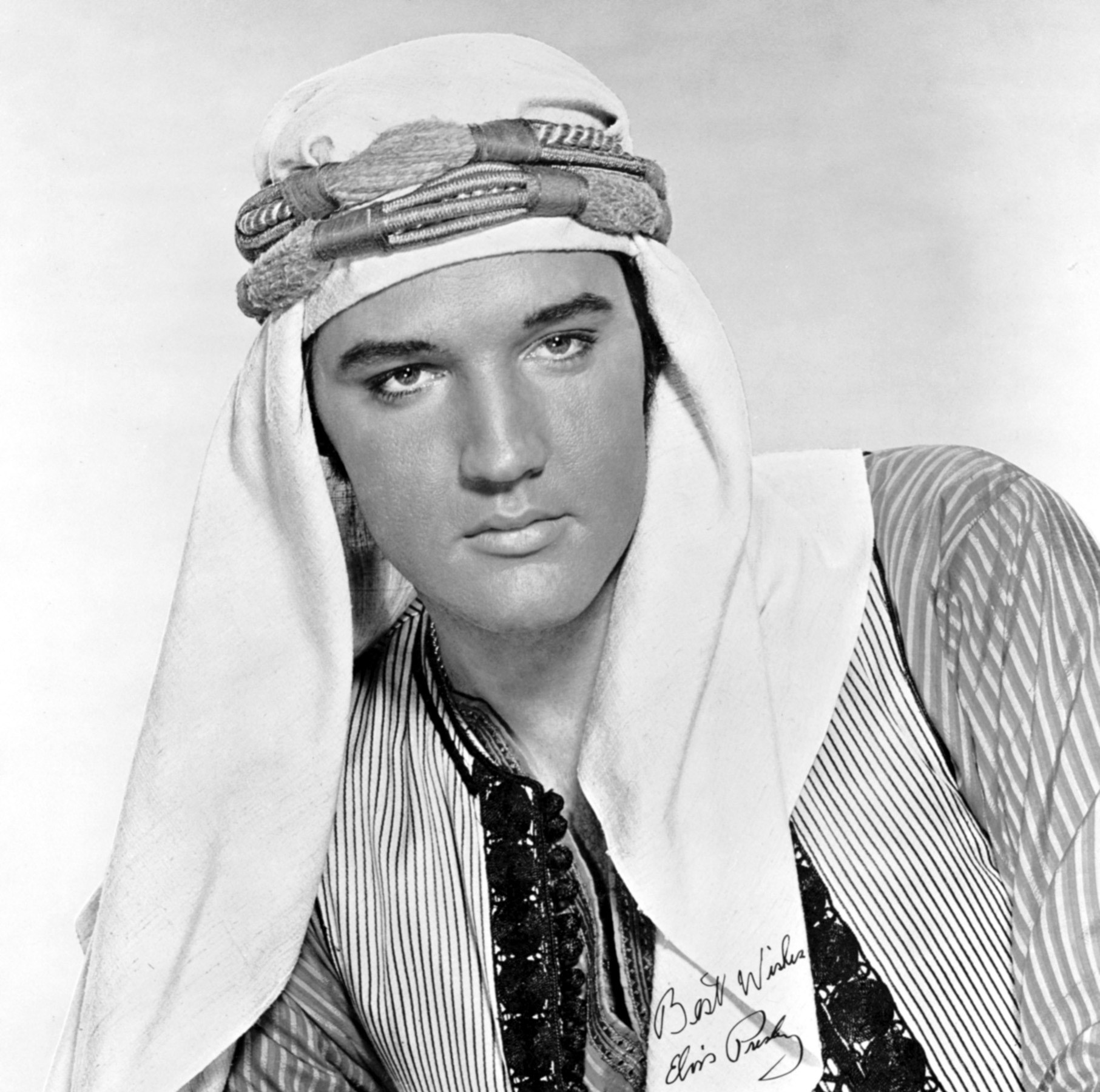 Elvis Presley in Middle Eastern attire