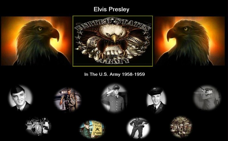 Elvis Presley in Military Uniform — Black
