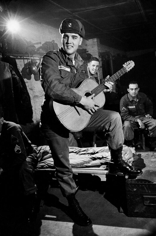 Elvis Presley in military uniform