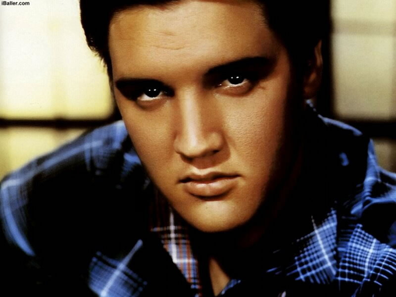 Elvis Presley in Plaid Shirt
