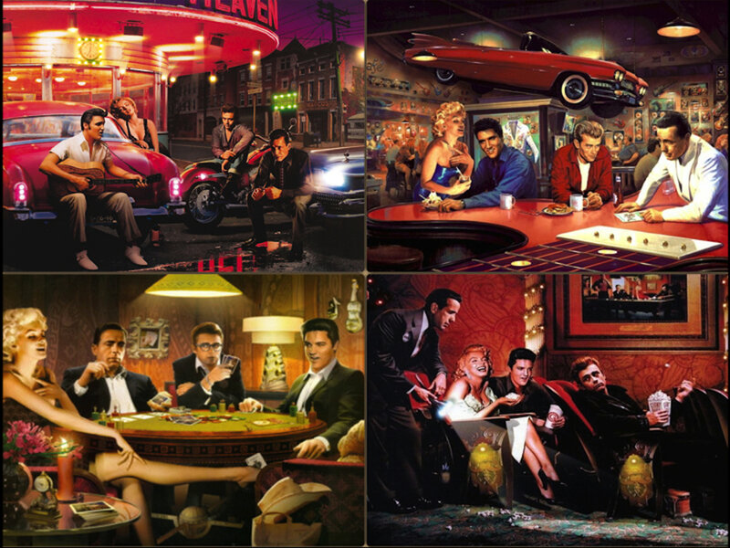 Elvis Presley in Retro Scenes