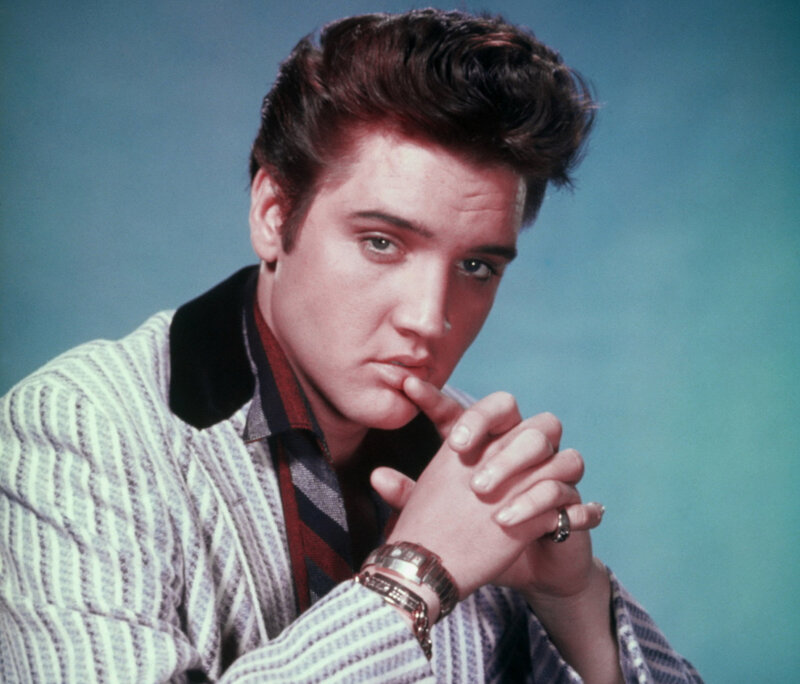 Elvis Presley in Striped Jacket