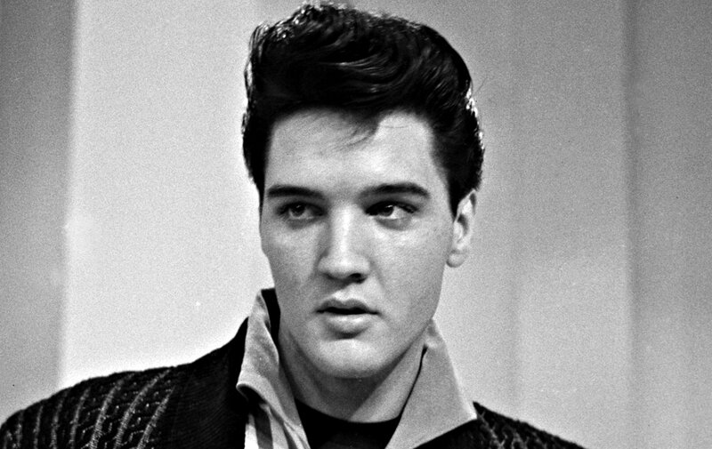 Elvis Presley in Suit — Black