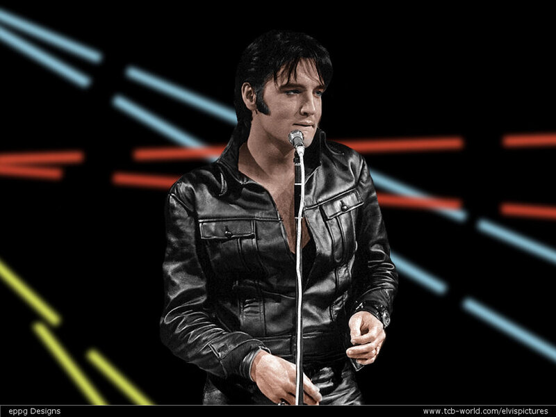 Elvis Presley on stage