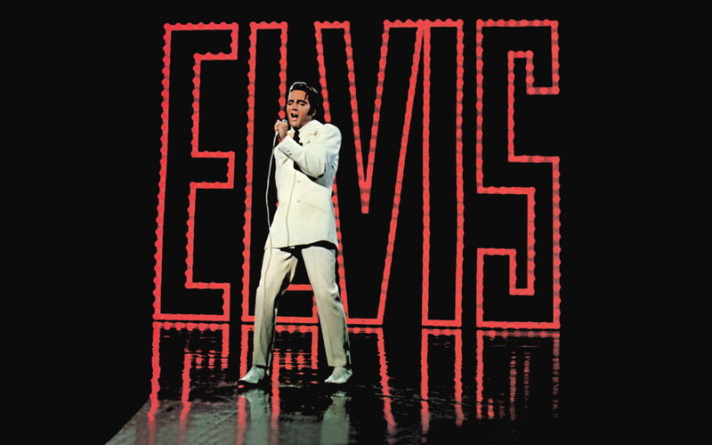 Elvis Presley on stage
