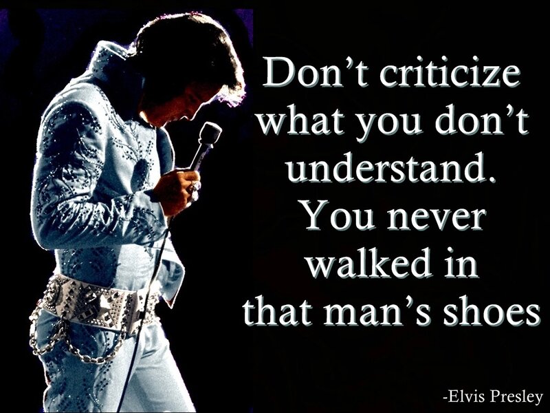 Elvis Presley on Stage — Black, Dramatic, Night, Photograph, Microphone
