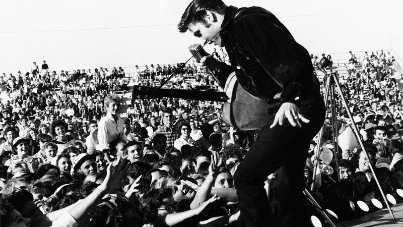 Elvis Presley performing live