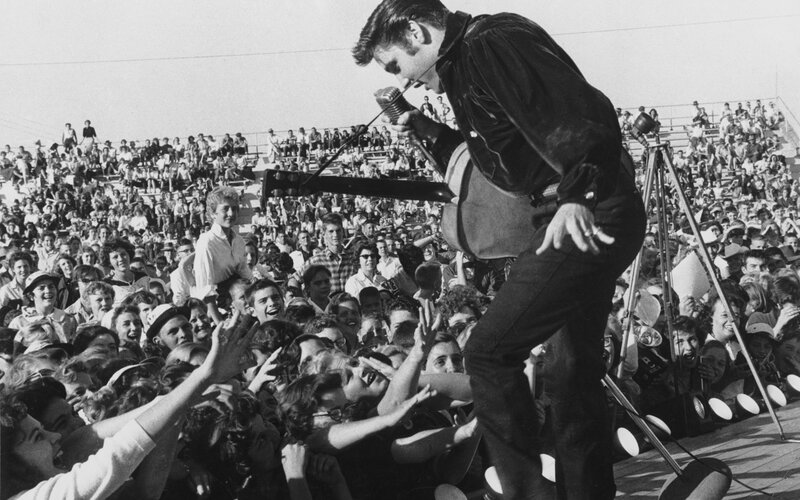 Elvis Presley performing live