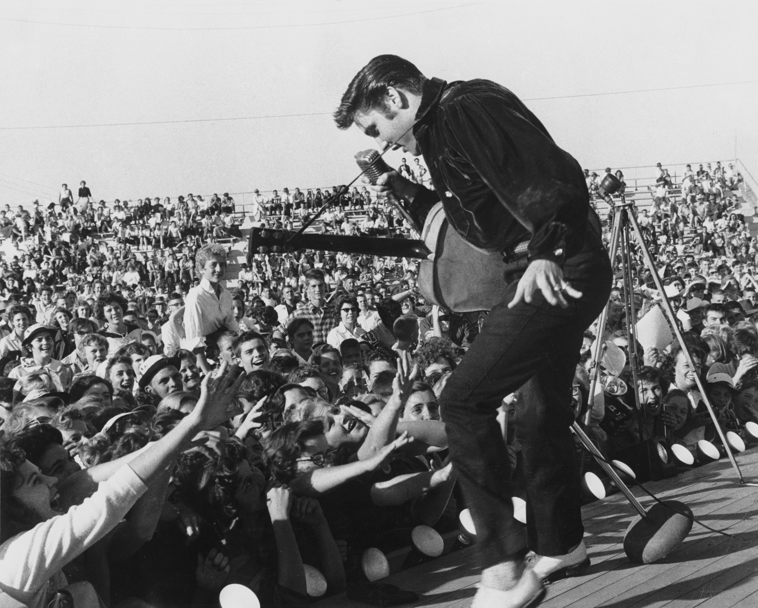 Elvis Presley performing live