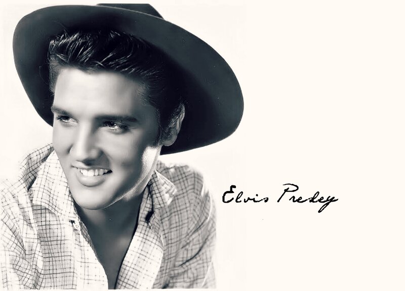 Elvis Presley Portrait — Black, Classic