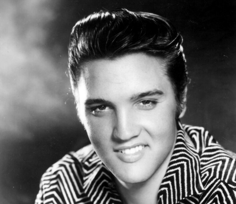 Elvis Presley Portrait — Black, Confident