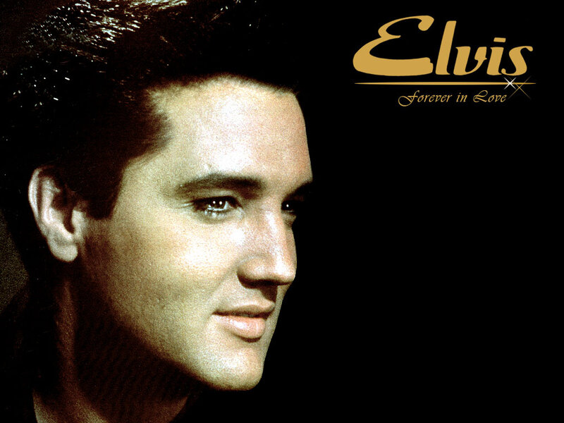 Elvis Presley Portrait — Black, Dramatic, Photograph